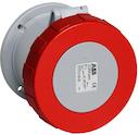 Socket-outlet, panel mounting, 6h, 63A, IP67, unified flange, straight, 3P+N+E