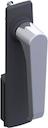 TZ504 latch handle+plate w/o lock