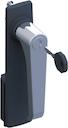 TZ503 latch handle+plate with lock