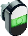 White/Black Modular Double Pushbutton