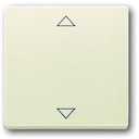 Клавиша для механизма электронного выключателя Busch-Jalousiecontrol 6411 U-101, 6411 U/S-101, 6418 U, реле 6402 U, серия solo/future, цвет savanne/слоновая кость