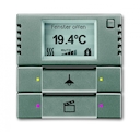 6128/01-803-500 Терморегулятор KNX с дисплеем и сенсором, 2/4-клавишный, метеор