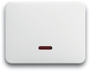 Клавиша для светорегулятора 6550 U-10x, 6560 U-101, 6593 U, реле 6401 U-10x, 6402 U, серия alpha nea, цвет белый глянцевый