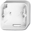 Коробка для открытого монтажа, 1 пост, серия alpha nea, цвет белый глянцевый
