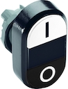 White/Black Modular Double Pushbutton