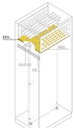 Перегородка горизонтальная 1000x800мм ШхГ