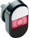 White/Black Modular Double Pushbutton
