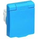 UJP Розетка SCHUKO арт.3288 AZ, панельная 2P+E, IP54 с крышкой, 10/16А, 250В, цвет синий