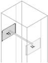 2 lat.cable connec.mod. h=300mm d=700mm
