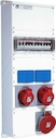 Бокс M63/1 с розетками в сборе, металл, IP44