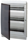 UNIBOX бокс в нишу 54М прозр.дверь белый (с клемм)