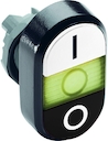 White/Black Modular Double Pushbutton