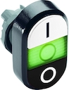 White/Black Modular Double Pushbutton
