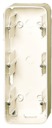 Коробка для открытого монтажа, 3 пост, серия Busch-Duro 2000 SI, цвет слоновая кость