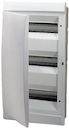 UNIBOX бокс в нишу 36М непрозр.дверь белый (с клемм)
