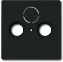 Накладка (центральная плата) для TV-R-SAT розетки, серия solo/future, цвет антрацит