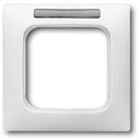 Рамка 1-постовая, с полем для надписи, серия Reflex SI linear, цвет альпийский белый