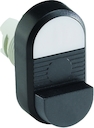 White/Black Modular Double Pushbutton