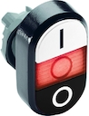 White/Black Modular Double Pushbutton