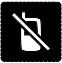 Пиктограмма информационная iceLight для 2068/1х, "Использование сотовых телефонов запрещено"