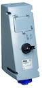 Switched interlocked socket-outlet with MCB, 4h, 32A, IP67, 3P+E