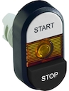 White/Black Modular Double Pushbutton
