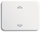 Клавиша для механизма электронного выключателя Busch-Jalousiecontrol 6411 U-101, 6411 U/S-101, 6418 U, реле 6402 U, серия alpha nea, цвет белый глянцевый