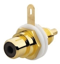Разъём RCA/CINCH (колокольчик/тюльпан), диапазон от 20 Гц до 20 кГц, цвет чёрный
