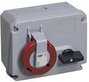 Switched interlocked socket-outlet, 6h, 16A, IP67, 3P+E