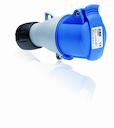 Connector, 6h, 32A, IP44, 2P+E