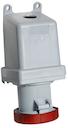 Surface socket-outlet, 6h, 63A, IP67, 3P+N+E