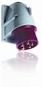 Surface inlet, 6h, 16A, IP44, 3P+N+E