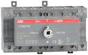 Manual change-over switch, I-O-II -operation, open transition
