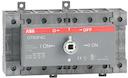 Manual change-over switch, I-O-II -operation, open transition