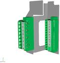 For 6x2,5 mm2 CT cables incl.fixing screws