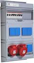 Modular Combi Plastic, 32A, 1x3P+N+E 16A, 1x3P+N+E 32A, 250x574x179, 1x10/16A, IP44, Disconnector OT80F3
