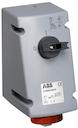 Switched interlocked socket-outlet, 6h, 16A, IP67, 3P+N+E