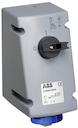Switched interlocked socket-outlet, 6h, 16A, IP67, 2P+E