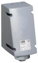 Surface socket-outlet for looping, 1h, 16A, IP67, 3P+E