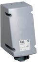 Surface socket-outlet for looping, 5h, 16A, IP67, 3P+E