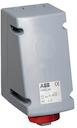 Surface socket-outlet for looping, 3h, 16A, IP67, 3P+N+E