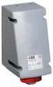 Surface socket-outlet for looping, 11h, 16A, IP67, 3P+N+E