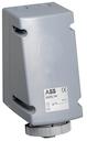 Surface socket-outlet for looping, 1h, 32A, IP67, 2P+E