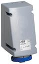 Surface socket-outlet for looping, 6h, 32A, IP67, 2P+E