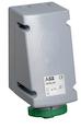 Surface socket-outlet for looping, 2h, 32A, IP67, 3P+E