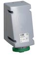 Surface socket-outlet for looping, 2h, 32A, IP67, 3P+N+E