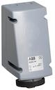 Surface socket-outlet for looping, 7h, 32A, IP67, 3P+N+E