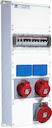 Modular Combi M63/1 CTFLOne 16A and one 32A (346-415V) outlet (3P+N+E)MCB two S201 C16, one S203 C16, one S203 C32 and one S203 C63Two double schuko outlet (1P+E) 10/16A (250 V)Covered top,Multi flange FL21 down