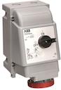 Switched interlocked socket-outlet, vertical, Heavy Duty, 1h, 16A, IP67, 2P+E