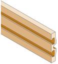 shaped copper busbar in 1600A l=1750mm